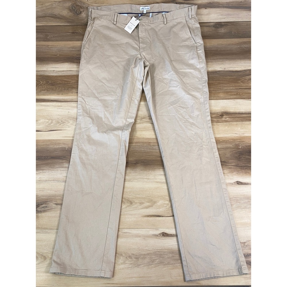 Peter Millar Chino Pants Mens 42 Crown Collection Stretch Khaki Pilot Twill